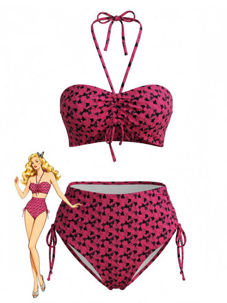 Rose Red 1940s Swimsuit