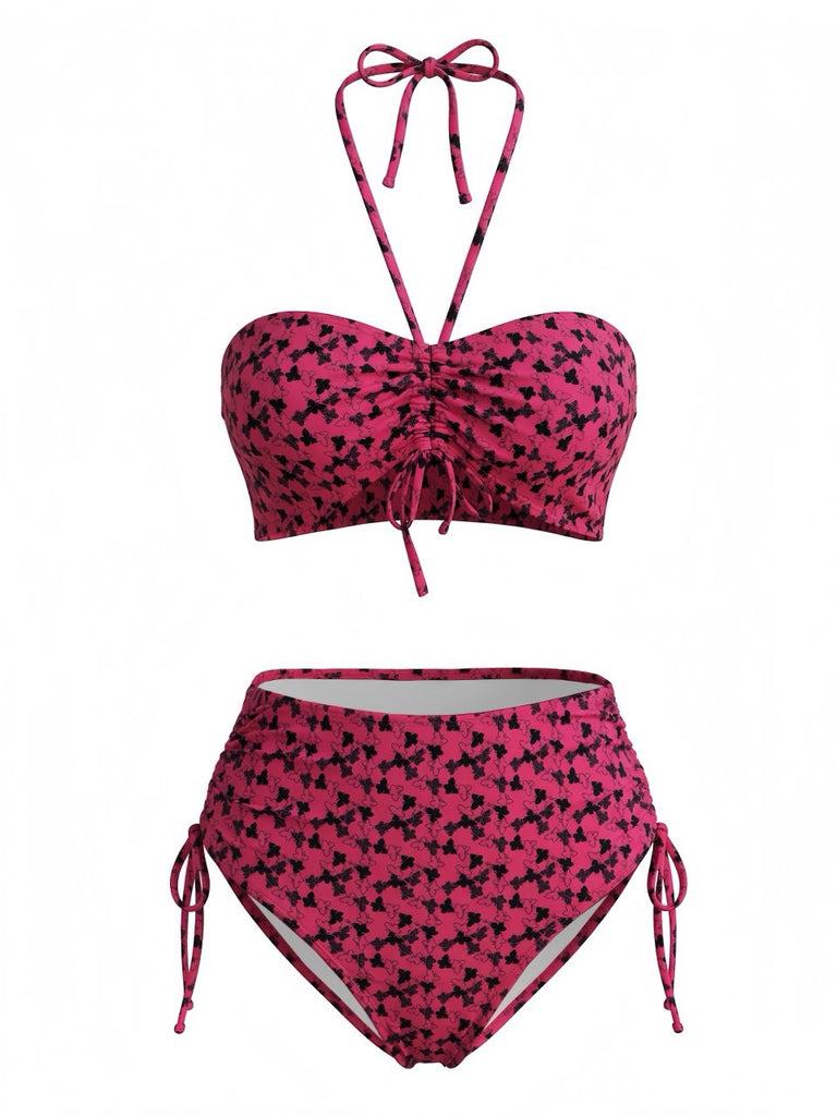 Rose Red 1940s Swimsuit