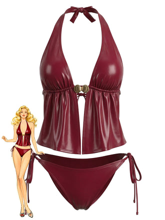 Red 1940s Swimsuit