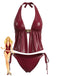 Red 1940s Swimsuit
