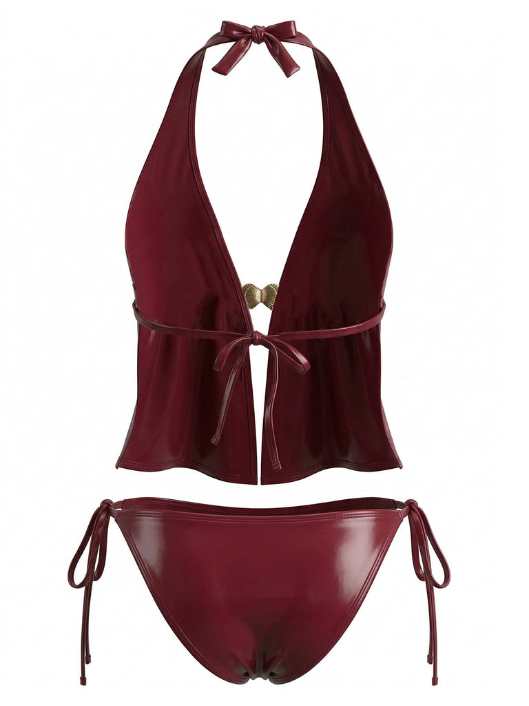 Red 1940s Swimsuit