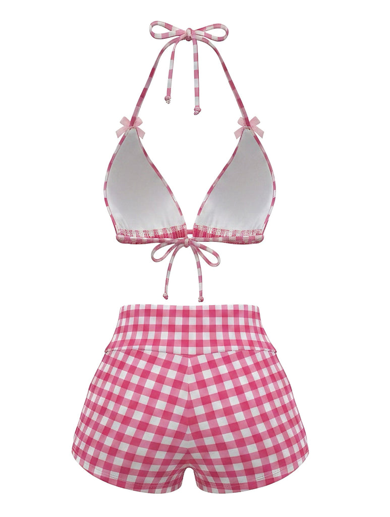 Pink 1980s Vintage Bikini Set 2