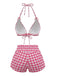 Pink 1980s Vintage Bikini Set 2