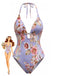 Blue 1940s Swimsuit