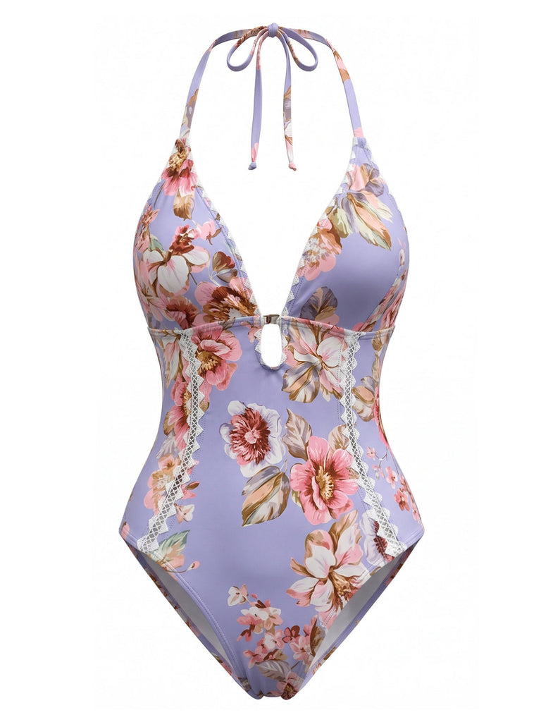 Blue 1940s Swimsuit