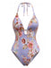 Blue 1940s Swimsuit