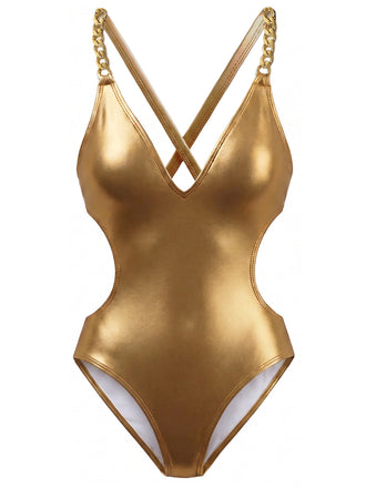 Gold 1970s Swimsuit