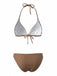 Elegant 1980s Vintage Halter Swimsuit 9