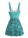 Green 1980s Vintage Tankini Set 2