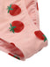 Pink 1950s Strawberry Lace-Up Halter Swimsuit