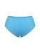 [Plus Size] Blue 1950s Diagonal Stripe Swimsuit