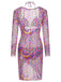 Multicolor 1930s Mandala Bikini Set & Cover-Up