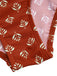 Fire Brick Red 1940s Leaves V-Neck Swimsuit