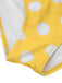 1930s Halter Lace-Up Polka Dots One-Piece Swimsuit
