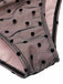 Black 1960s Polka Dots Mesh Swimsuit