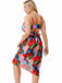 [Plus Size] 1930s Tropical Print Wrap Swimsuit & Cover Up