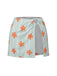 [Pre-Sale] Light Green 1950s Floral Stripe Skirt Cover-Up