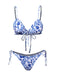 Blue & White 1950s Porcelain Strappy Bikini