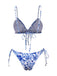 Blue & White 1950s Porcelain Strappy Bikini