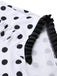 [Pre-Sale] White 1950s Polka Dots Strap Swimsuit