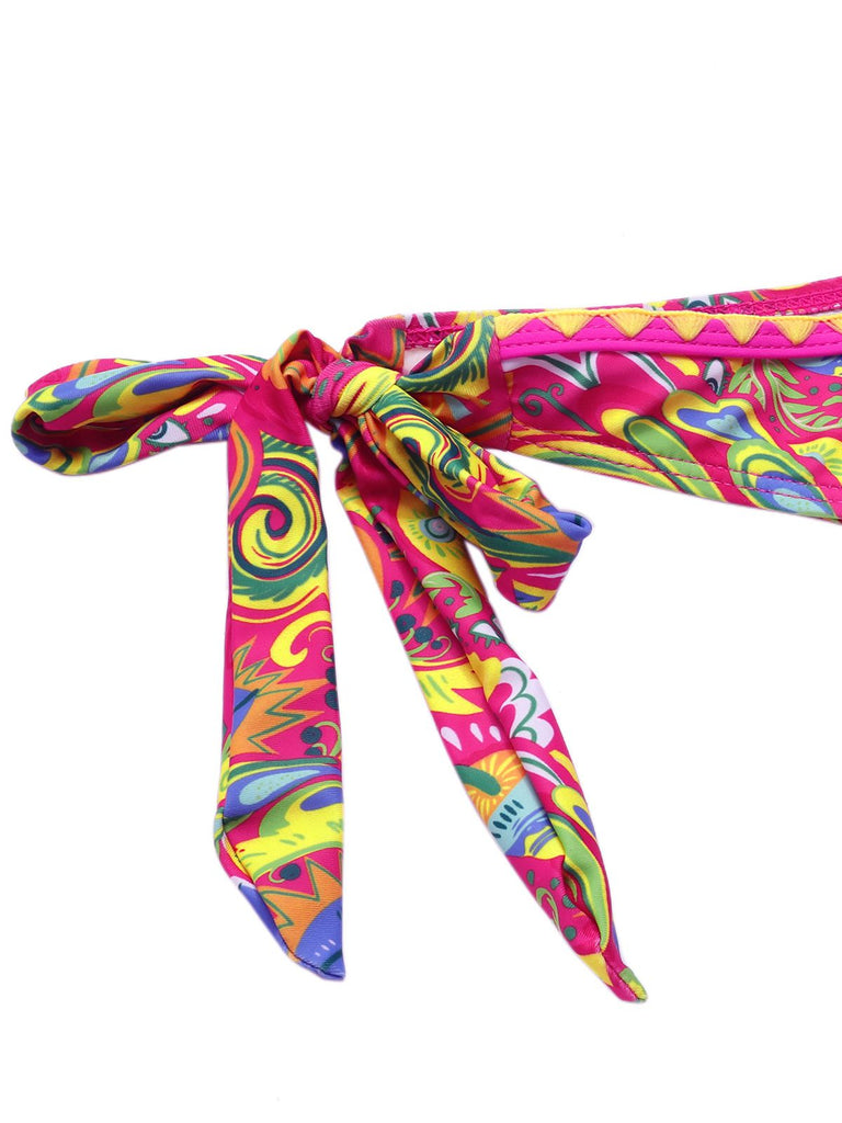 1970s Vintage Hippie Pattern Bikini Set