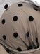 Black 1950s Halter Polka Dots Mesh Swimsuit