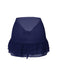 [Pre-Sale] 2PCS Blue 1960s Roses Halter Swimsuit & Skirt Cover-Up