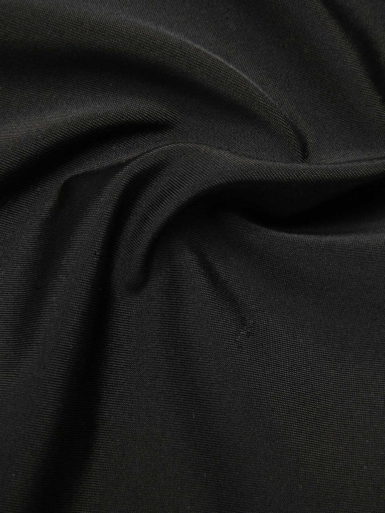 Black 1940s Contrast One-Piece Swimsuit