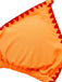 Orange Red 1930s Spaghetti Strap Halter Bind Bikini