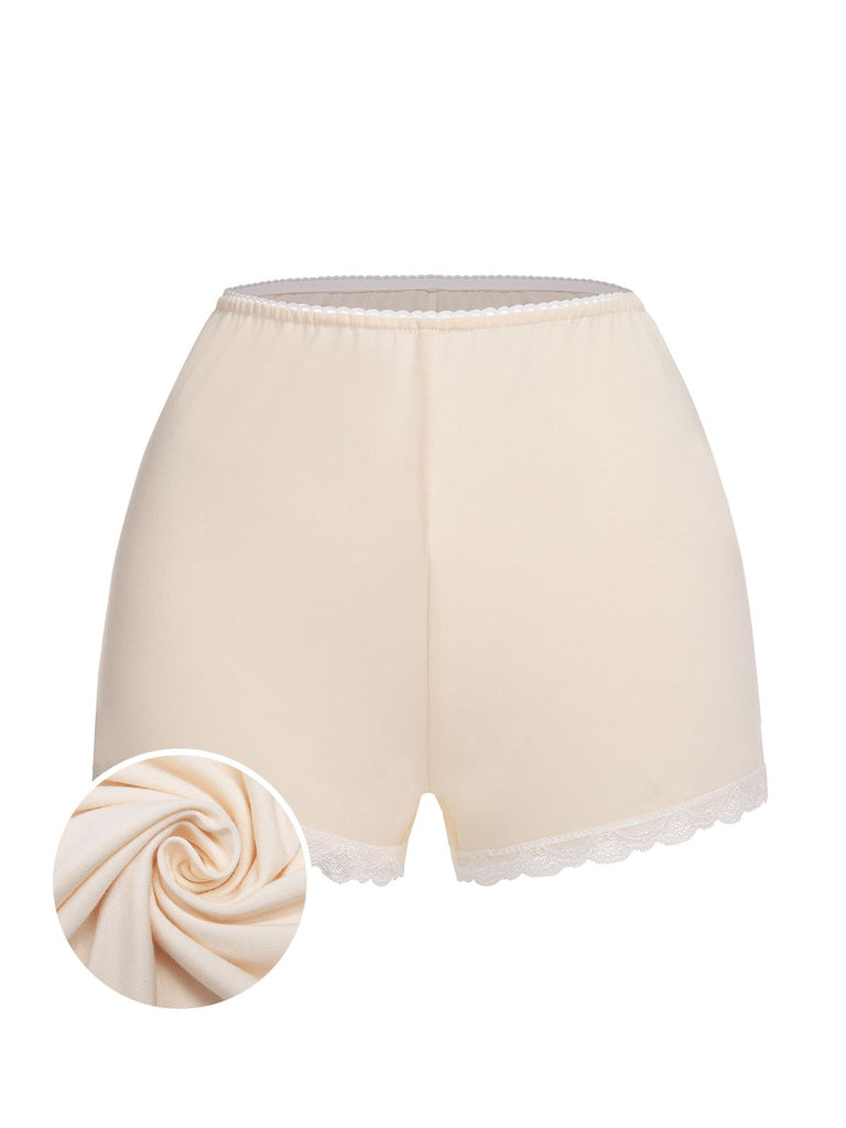 White Summer Lace Elastic Pajama Pants
