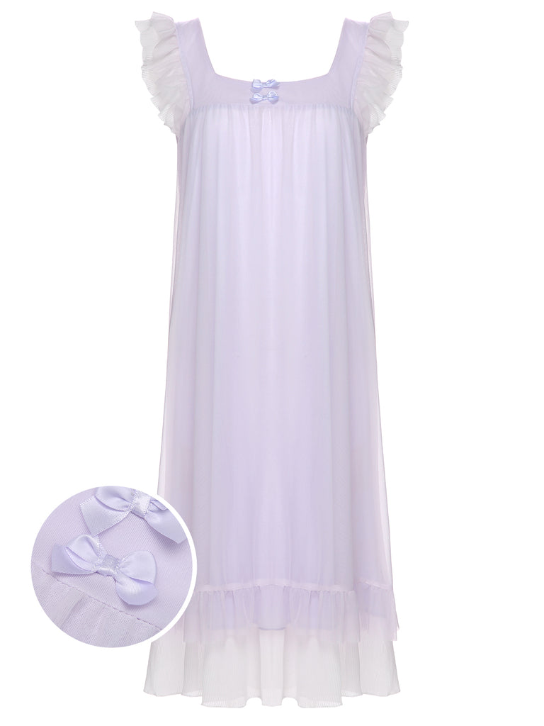 1950s Small Flying sleeves Babydoll Sleepwear