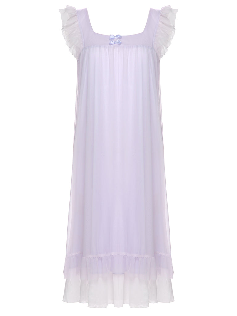 1950s Small Flying sleeves Babydoll Sleepwear