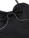 Black 1940s Bowknot Strap Sleepwear