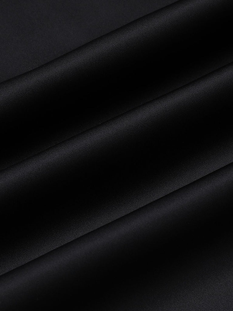 Black 1940s Bowknot Strap Sleepwear
