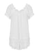 White 1950s Sweetheart Collar Short Pajamas
