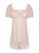 Pink 1950s Sweetheart Collar Short Pajamas