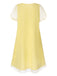 [Pre-Sale] Yellow 1950s Puff Bowknot Chiffon Babydoll Nightie