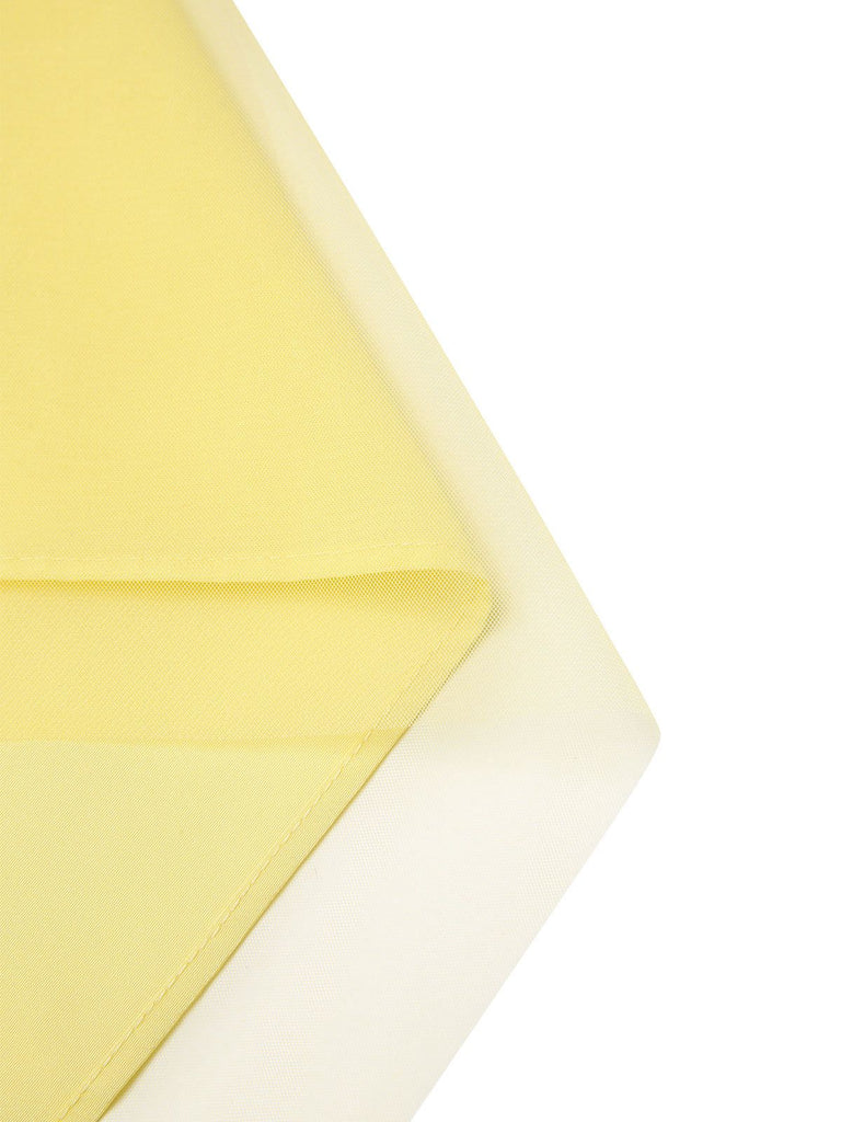 [Pre-Sale] Yellow 1950s Puff Bowknot Chiffon Babydoll Nightie