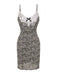 [Pre-Sale] Brown 1970s Leopard Lace Trim Straps Nightgown