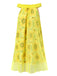 [Pre-Sale] Yellow 1950s Sunflower Boat Neck Tulle Nightdress