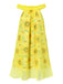 [Pre-Sale] Yellow 1950s Sunflower Boat Neck Tulle Nightdress