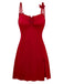 [Pre-Sale] Red 1940s Satin 3D-Butterfly Split Slip Nightgown