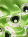 Green 1970s Halloween Eyeball Lapel Pajama Set