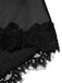 [Pre-Sale] Black 1960s Lace Patchwork Irregular Hem Slip Nightgown