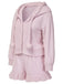[Pre-Sale] Pink 1950s Plush Bunny Ears Hoodie Pajamas