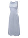 [Pre-Sale] Light Blue 1930s Back Cutout Lace Patchwork Nightgown
