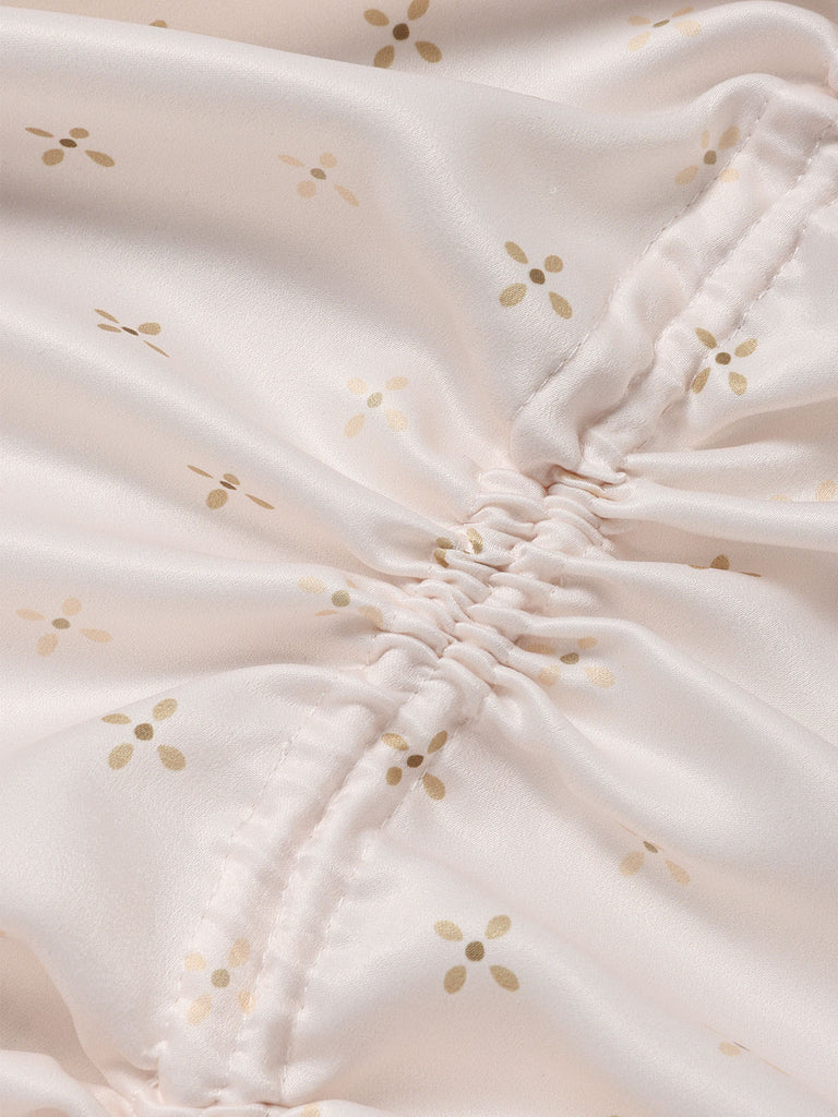 [Pre-Sale] Cream Color 1950s Floral Lace Nightgown 10