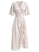 [Pre-Sale] Cream Color 1950s Floral Lace Nightgown 6