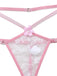 Pink 1960s Spaghetti Strap Sheer Pajama Set 8