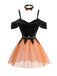 Orange 1980s Sequin Two Piece Set 2